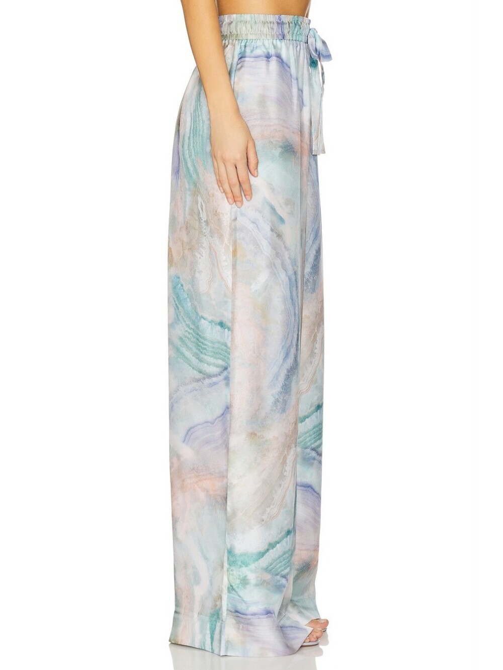 Zimmermann Wide-Leg Illuminate Track Silk Pants - Picture 8 of 13